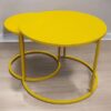 Mesas Redondas Nido Conjunto Chico Amarillo - Imagen 3